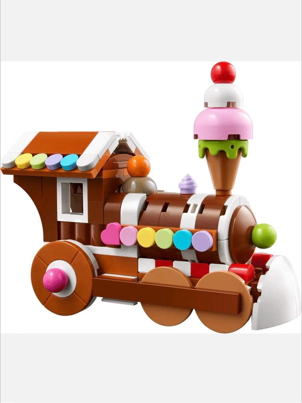 LEGO Creator Gingerbread Train Ornament - Brown and Pink - seasonal